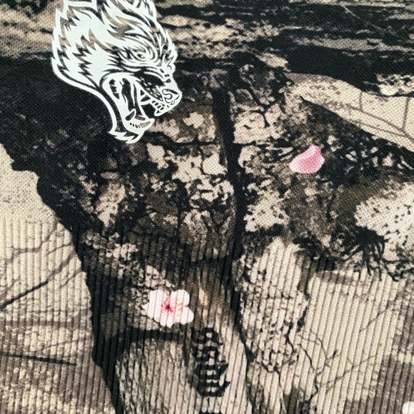 Darc Sport Cherry Blossom Woodland Camo Crop Top/ Bralette - Picture 4 of 5